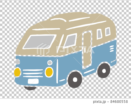 Camper retro vector illustration 84680558