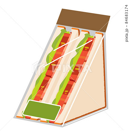 BLTサンド　三角のパック 84683174