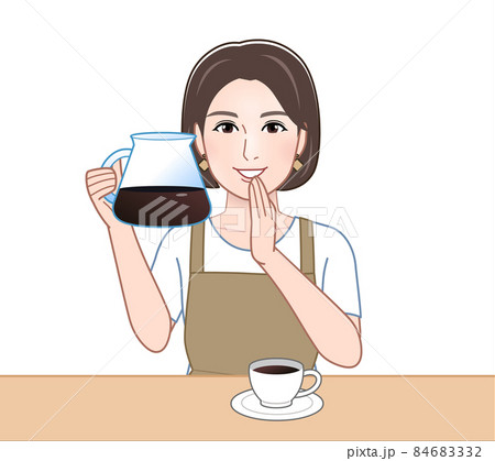 エプロンを着けた女性 エプロンを着けた女性 84683332