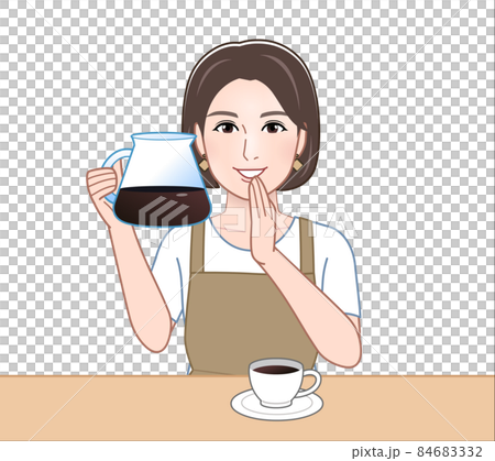 エプロンを着けた女性 エプロンを着けた女性 84683332