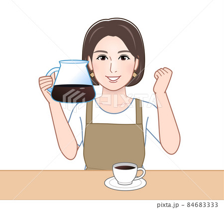 エプロンを着けた女性 エプロンを着けた女性 84683333