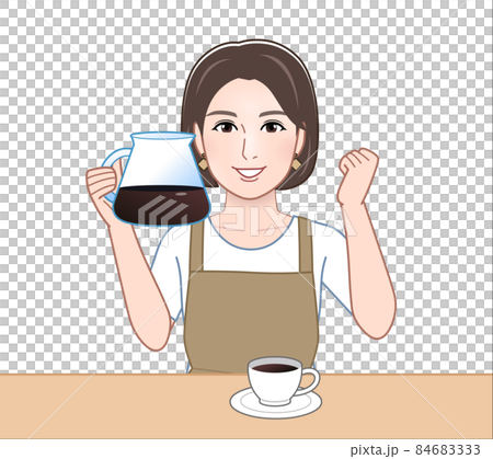エプロンを着けた女性 エプロンを着けた女性 84683333