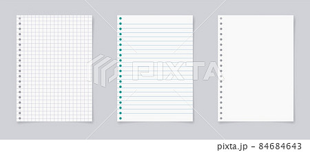 Paper page of notebook. Paper page of notebook. 84684643