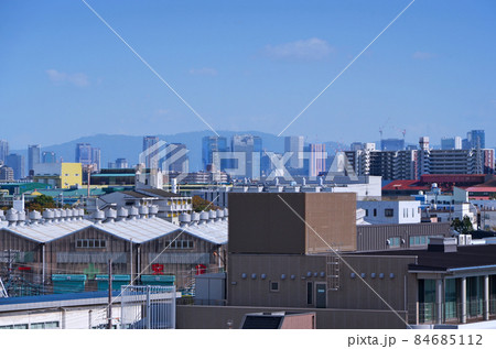 尼崎城の天守から望む大阪方面の風景 尼崎城の天守から望む大阪方面の風景 84685112