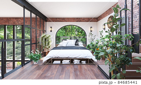 modern bedroom interior. modern bedroom interior. 84685441