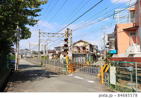 能勢電鉄　絹延橋〜滝山間の風景 84685578