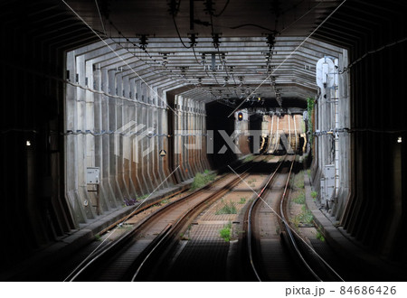 東急池上線 荏原中延駅付近の線路 東急池上線 荏原中延駅付近の線路 84686426