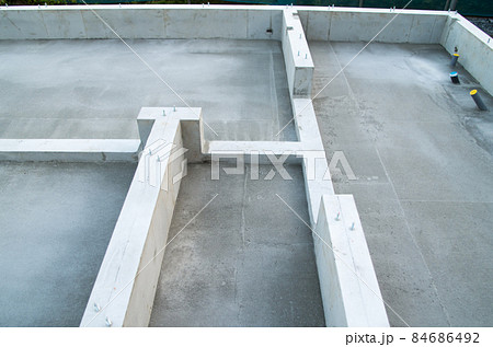 建設現場　基礎工事 84686492