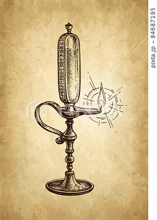 Ink sketch of sundial. Ink sketch of sundial. 84687195