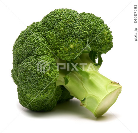Fresh natural organic broccoli isolated on white background Fresh natural organic broccoli isolated on white background 84687393