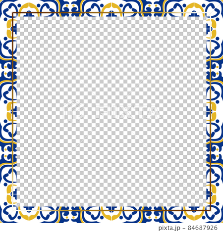 葡萄牙瓷磚(azulejo)框架方金 葡萄牙瓷磚(azulejo)框架方金 84687926