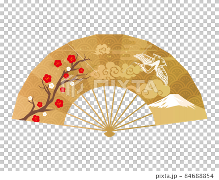 折扇日式日式圖案 84688854