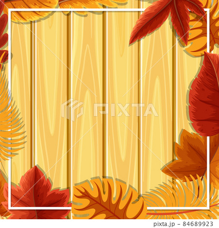Square frame with autumn foliage 84689923