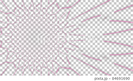 CGライン　ジオメトリックライン背景素材 84691690