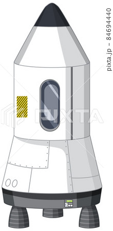 White spaceship on white background 84694440