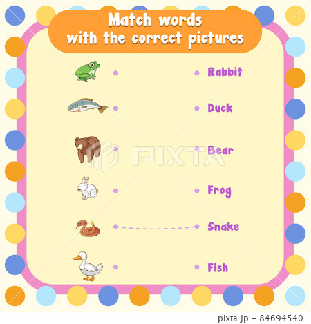 Match the words with the correct pictures Match the words with the correct pictures 84694540