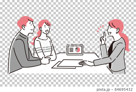 Person Business person female to guide customers Person Business person female to guide customers 84695432