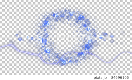 CG particles background of light balls and lines with a copy space in the center CG particles background of light balls and lines with a copy space in the center 84696106