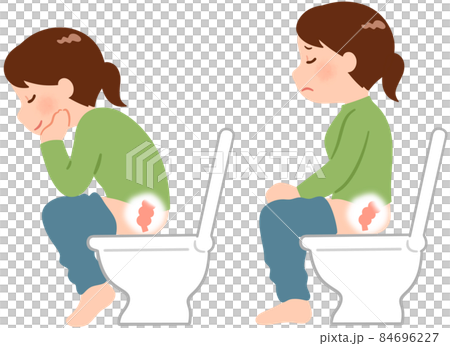 排便時の姿勢(女性) 84696227