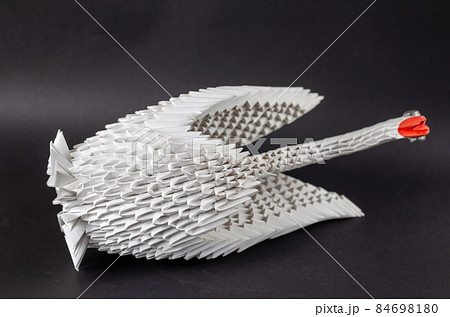 Symbol of family love and fidelity. Modular origami or unit orig 84698180