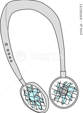 ファンのついたネッククーラーのイメージ 84698293