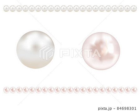リアルなパール　イラスト素材 84698301