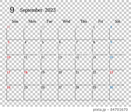 September 2023, Japanese calendar September 2023, Japanese calendar 84701670