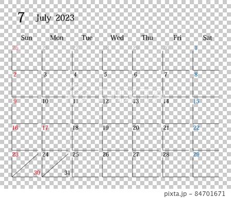 July 2023, Japanese calendar July 2023, Japanese calendar 84701671