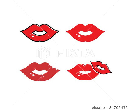 lips icon vector template 84702432