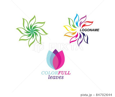Logos of green leaf ecology nature element vector 84702644