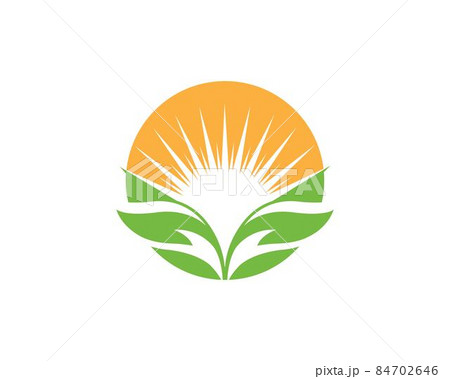 Logos of green leaf ecology nature element vector 84702646