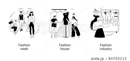 Fashion collection abstract concept vector illustrations. Fashion collection abstract concept vector illustrations. 84703215