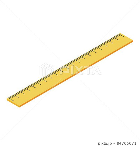 Geometric ruler icon, isometric style Geometric ruler icon, isometric style 84705071