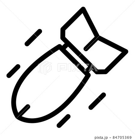 Radioactive bomb icon, outline style Radioactive bomb icon, outline style 84705369