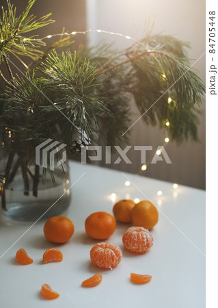 Christmas decorations and New Year holiday background. 84705448
