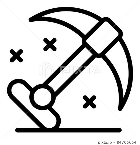 Double sided climbing hook icon, outline style 84705654