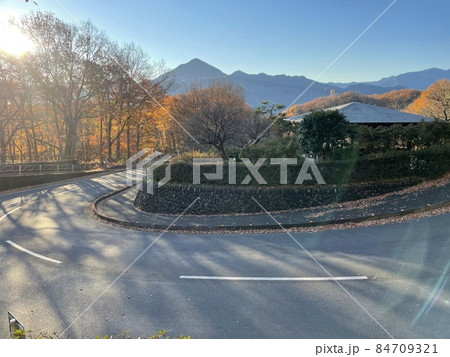 峠道の紅葉 峠道の紅葉 84709321