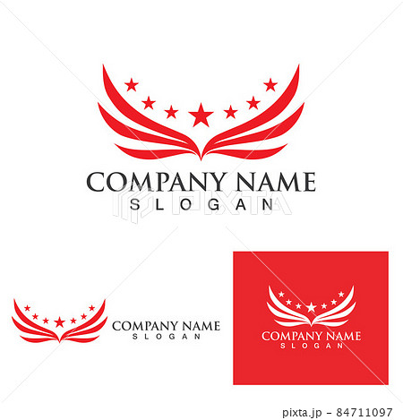 wing bird falcon logo and symbol vector eps10 wing bird falcon logo and symbol vector eps10 84711097