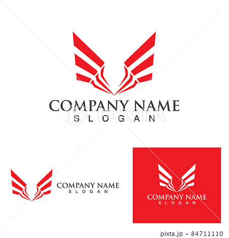 wing bird falcon logo and symbol vector eps10 84711110