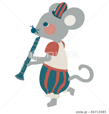 animal playing clarinet