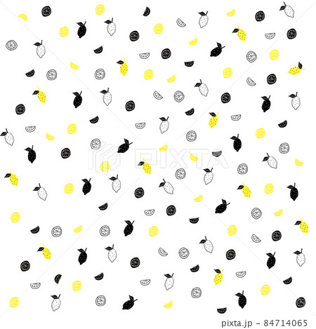 レモンの壁紙イラストのイラスト素材