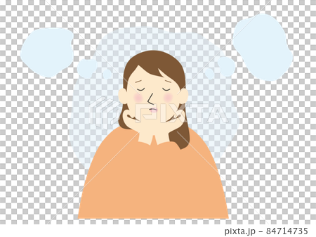 A pondering woman A pondering woman 84714735