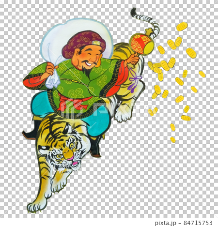 騎著老虎從天上播下大橢圓形的大黑大人 84715753