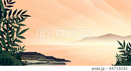 Early morning scenery landscape, beautiful nature 84719292