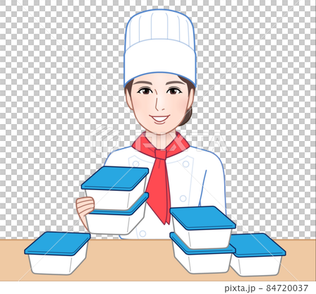A woman dressed as a cook A woman dressed as a cook 84720037
