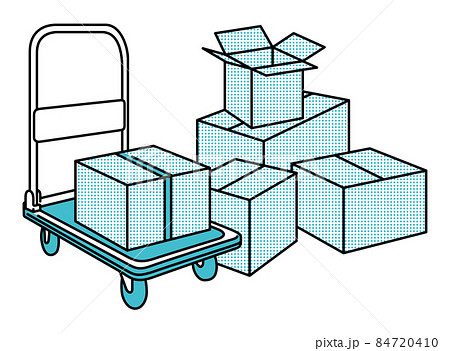 ダンボールに荷造り(荷解き)している引越しの風景 ダンボールに荷造り(荷解き)している引越しの風景 84720410