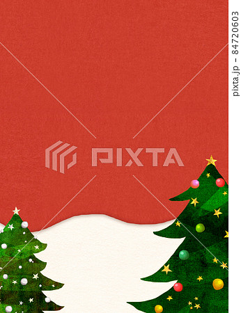 クリスマスツリー 背景素材 クリスマスツリー 背景素材 84720603