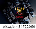 Boxing Day sale, black gift box for online shopping 84722060