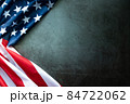 Martin Luther King Day Anniversary - American flag on abstract background 84722062