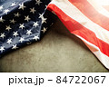 Martin Luther King Day Anniversary - American flag on abstract background 84722067